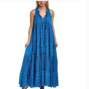 Ro’s Garden Sophia Blue Maxi Dress sz M